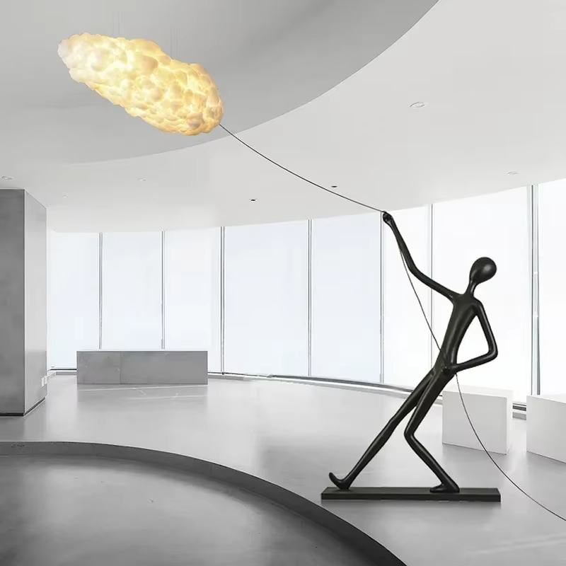 Resin Art Floor Design - 캐릭터 조각 송진 LED 플로어 램프,