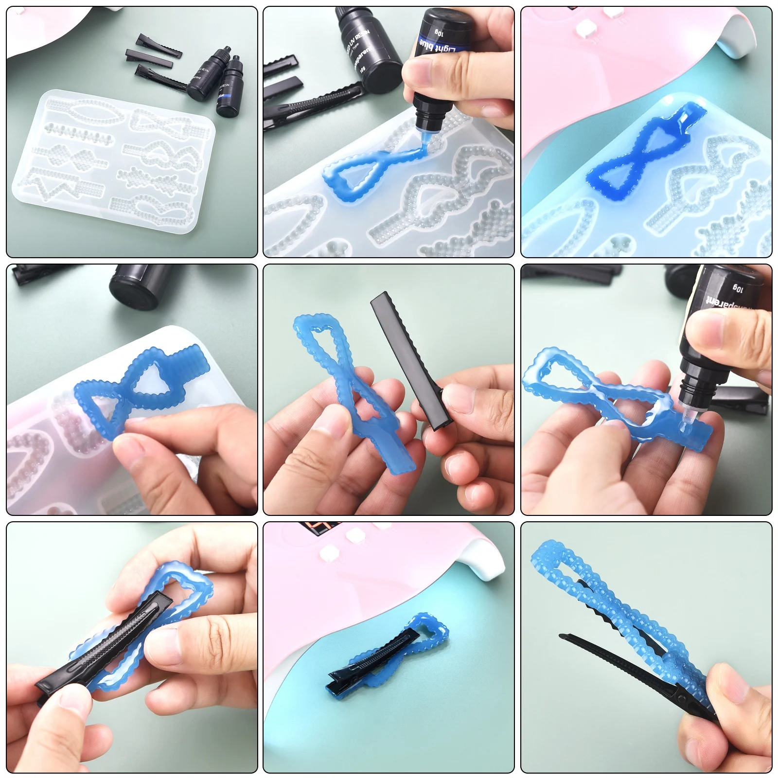 17가지 색상 UV 레진 접착제 10ml 에폭시 접착제 - Uv Resin Clear Hard 리뷰 및 가격