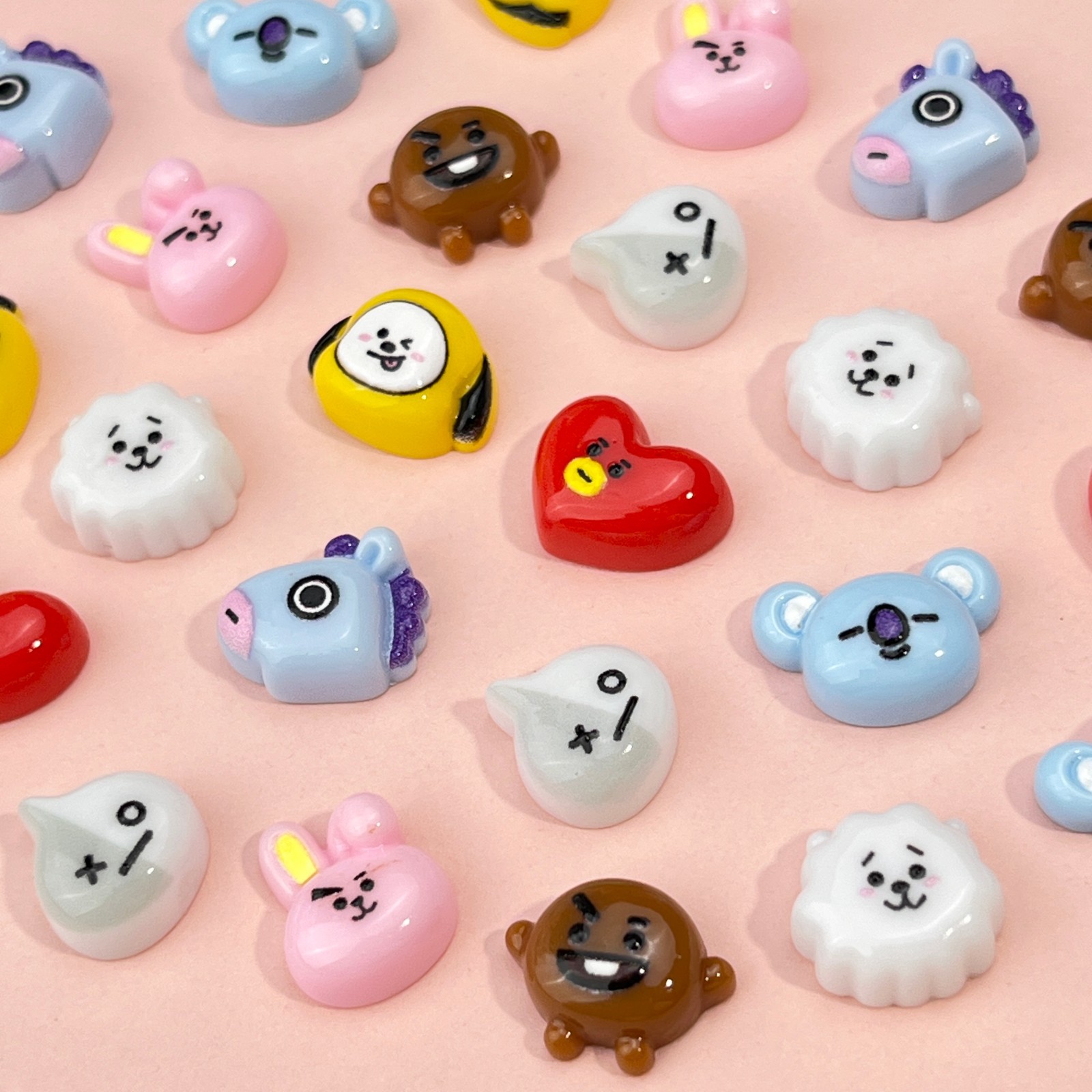B T 21 치미 코야 RJ 슈키 타타 쿠키 네일 참  - Resin Art Gift 리뷰 및 가격