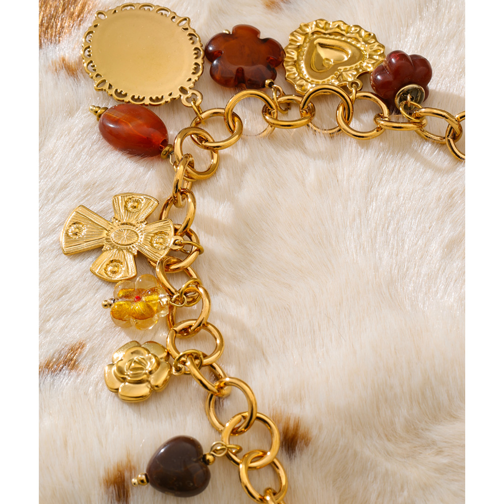 Yhpup 독점 디자인 수제 보석 레진 꽃 하트 초상화 - Resin Art Necklace 리뷰 및 가격