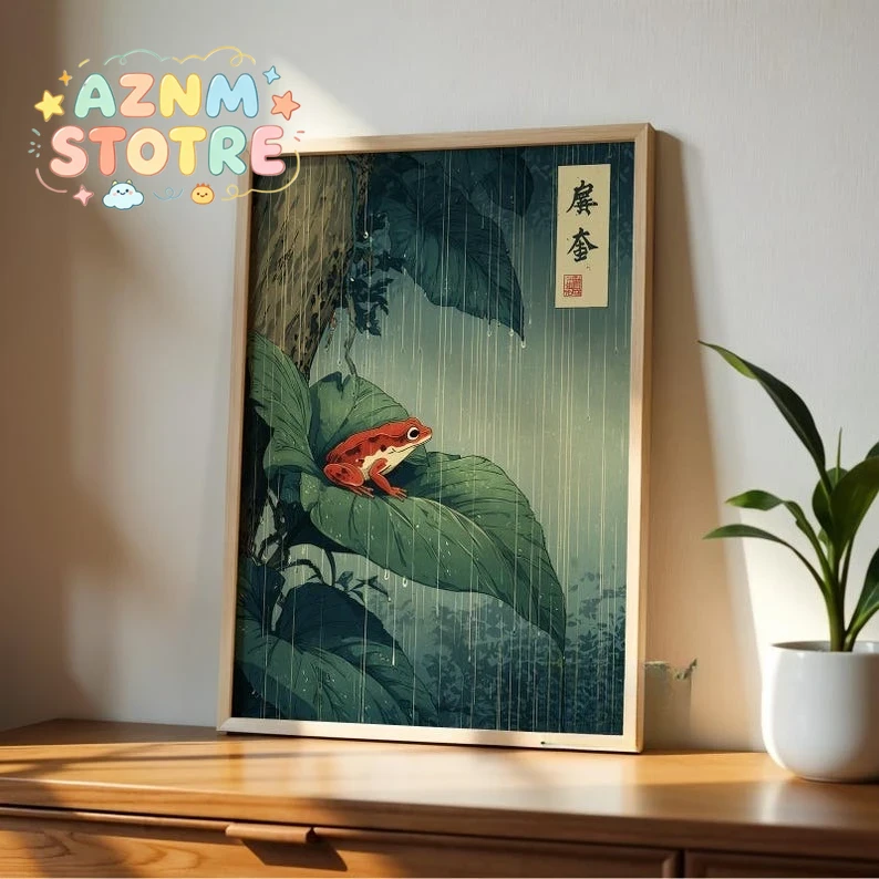 1pc 일본 개구리 캔버스 벽 예술, 프레임이 없는 빈 - Resin Art On Canvas 리뷰 및 가격
