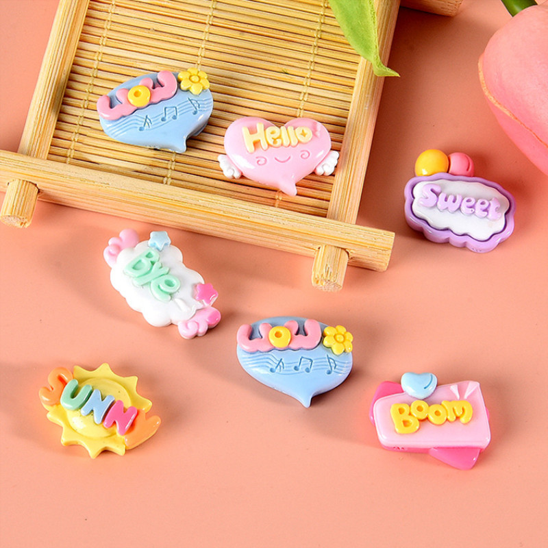 10/20/30Pcs 귀여운 편지 평면 수지 패치 귀걸 - Resin Art Letter Keychain 리뷰 및 가격