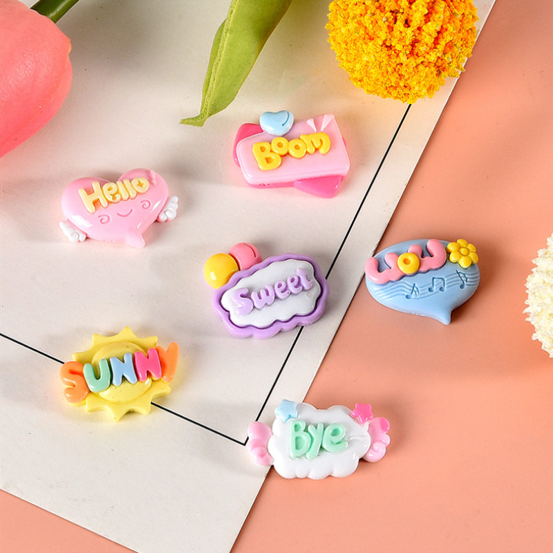 10/20/30Pcs 귀여운 편지 평면 수지 패치 귀걸 - Resin Art Letter Keychain 리뷰 및 가격