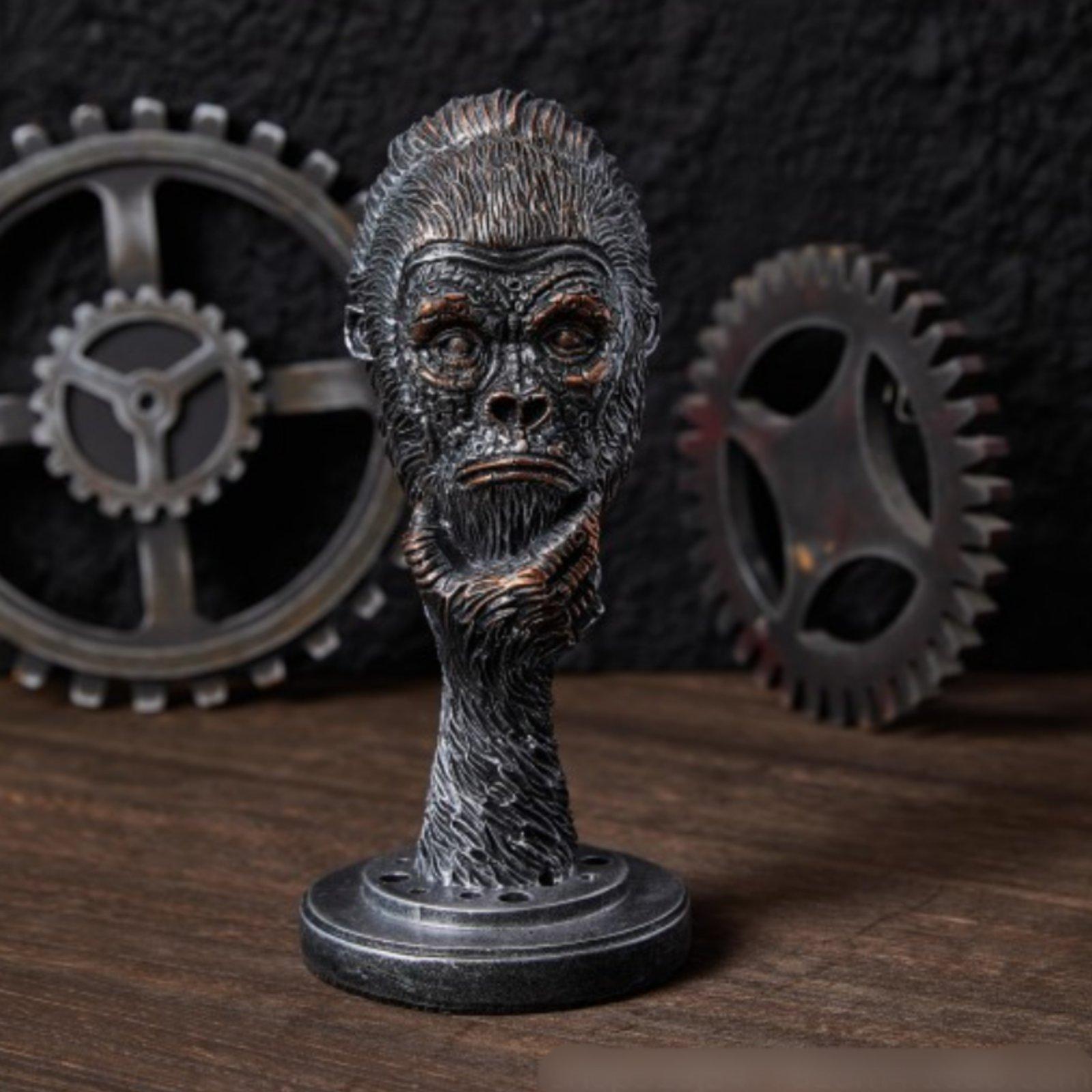 생각하는 고릴라 조각상, 특별한 선물 아이디어, 고릴라 - Resin Art Unique Ideas 리뷰 및 가격