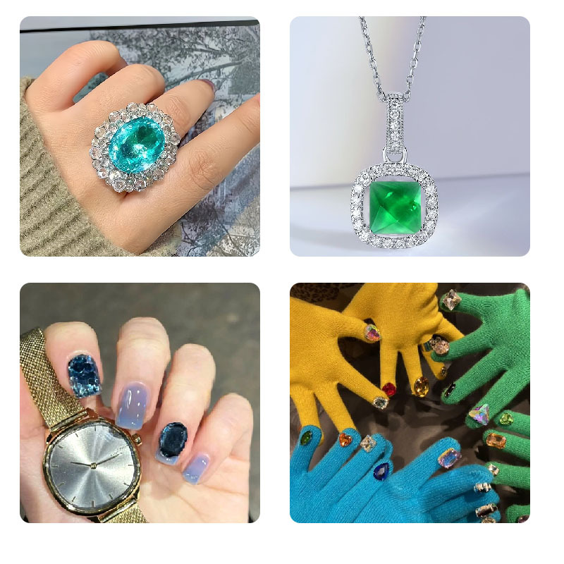 DIY 큐브 링 목걸이 팔찌 네일 아트 보석 패치 크리 - Resin Art Necklace 리뷰 및 가격