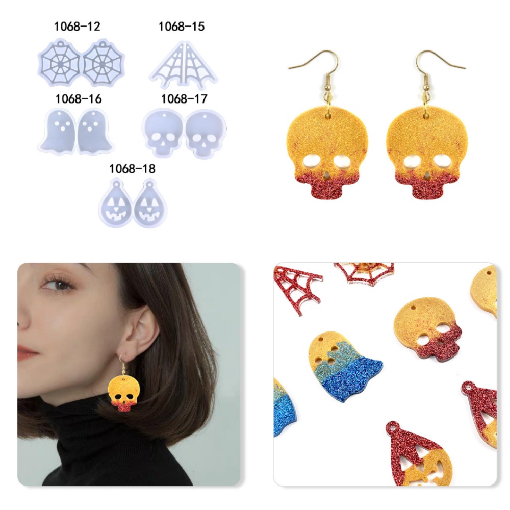 반짝이는 귀여운 유령 실리콘 몰드 레진 아트 공예 유령 - Resin Art Necklace 리뷰 및 가격